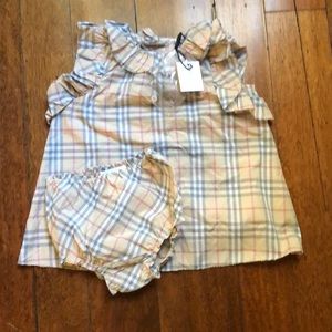 Burberry matching set, new with tags, great baby gift!